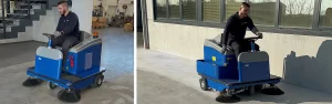 Our new Stefix 150 sweeper helps you to keep large areas clean easily